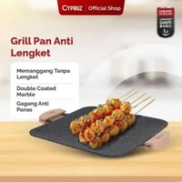 Cypruz Square Grill Pan BBQ Panggangan Cypruz