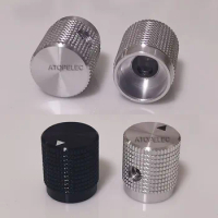 1pc 14*16mm Solid Full Aluminum Knob Hi-End Audio AMP DAC CD Potentiometer Volume Control 6mm Shaft CNC Machined Anodized