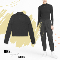 Nike 長袖 NSW Essential 黑 小高領 貼身 合身 打底衣 女款 DV7881-010
