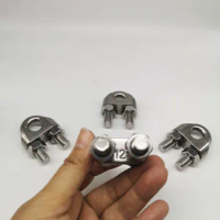 4pcs M12/12mm Wire Rope Clip U-Bolt Type 304 Stainless Steel U Bolt Clamp