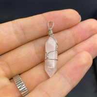 Beautiful natural rose Quartz pendant
