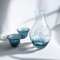 TOYO-SASAKI 絕美冰透藍 冷酒杯壺組 東洋佐佐木 清酒杯 冷酒 清酒杯組 日本進口 TOYO-SASAKI 酒壺
