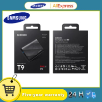 SAMSUNG Portable SSD T9 1TB 2TB 4TB External SSD NVMe USB 3.2 Gen2X2 Type-C Type-A External Solid State Drive for Laptop Desktop