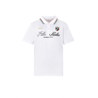 FILA #奧運系列 男吸濕排汗短袖POLO衫-白色 1POY-1502-WT