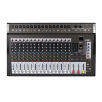 DMX-16 16 channel console mixing 16 dsp effects usb interface sound power audio mixer
