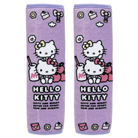 權世界@汽車用品 Hello Kitty CUTIE LAND樂園系列 安全帶保護套 2入 PKTD019V-01