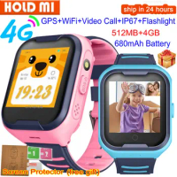 A36E Smart Watch Kids 4G GPS WiFi Tracker SOS Video Call IP67 Waterproof Alarm Clock Baby Phone Smartwatch Camera VS T16 T3 T5