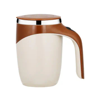 Drinkware Magnetic Gift Coffee Chocolate Mocha Cocoa Self Stirring Mug Stainless Steel Battery Operated Hot Drink Mixer Cup