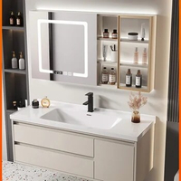 bathroom cabinet ceramic integrated basin modern cream wind washstand bathroom washbasin cabinet washstand basin cabinet