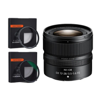 【Nikon 尼康】NIKKOR Z DX 12-28mm F3.5-5.6 PZ VR+超薄多層膜保護鏡+偏光鏡(公司貨-鏡片組)