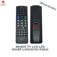 SHARP Remot Remote TV LCD LED SHARP Langsung Pakai Tanpa Program Bonus Batrai