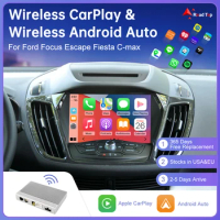Wireless CarPlay for Ford Focus Escape Fiesta C-max Android Auto Interface Mirror Link AirPlay GPS Rear Camera View Car Player