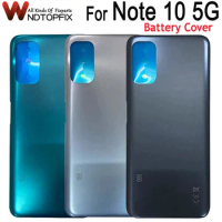 For Xiaomi Redmi Note 10 5G Battery Cover Back Glass Panel Note10S Rear Housing Case M2103K19G For Redmi Note 10 5G Back Cover
