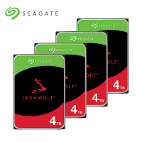 [超值4入組] 希捷 Seagate 那嘶狼IronWolf 4TB NAS專用硬碟 (ST4000VN006)