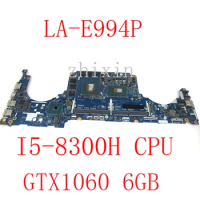 yourui For dell G5 5587 G7 7588 Series Laptop Motherboard i5-8300H CPU GTX1060 6GB CN-0KPG8D KPG8D LA-E994P Notebook Mainboard