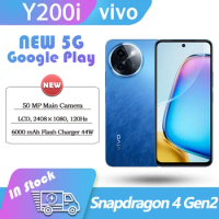 NEW Vivo Y200i 5G Snapdragon 4 GEN2 120Hz 6.72‘’ LCD 44W 6000mAh Battery 50MP Camera Android14 OriginOS4 GooglePlay OTA Type-C