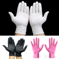 Disposable Nitrile Gloves White Latex Free Powder-Free Glove Small Medium Large S M L Black Woman Man Work Hand Protection