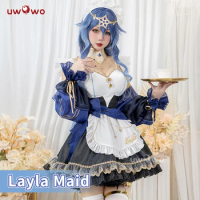 LAST BATCH UWOWO Layla Cosplay Maid Costume Genshin Impact Fanart Cosplay Exclusive Maid Dress Hallo