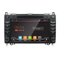 2 Din 8" Android 10.0 Car Multimedia For Benz B200 PX6 Car Radio 4+64GB Audio Stereo 8 Core 1024*600 with Button
