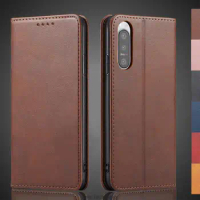 Magnetic attraction Leather Case for Sony Xperia 5 II 6.1" Holster Flip Cover Case for Sony 5 II Wallet Phone Bags Fundas Coque