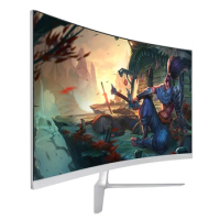 Full HD curved monitor oem 27 inch 1k gaming monitor 75hz freesync hdr pc monitor