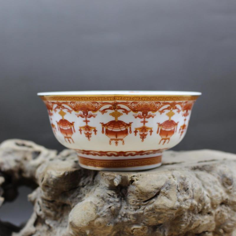 ☆【中国古玩】「清朝五彩五爪龍図茶碗／大清乾隆年製」高さ7.2口径14.8cm ☆【中国古玩】「清朝五彩五爪龍図茶碗／大清乾隆年製」高さ7.2