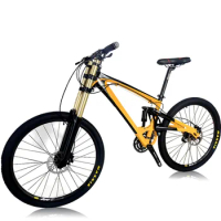 Kalosse Barrel Shaft Bicycle, Travel Mountain Bike, 24 Speed, 20x110mm, 27.5x1 Tires, 165 mm