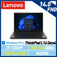 13代新機【全面升級】Lenovo 聯想 Thinkpad L14 Gen4 i7/MX550 14吋 商務筆電