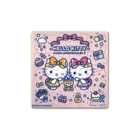 Hello Kitty【50周年】拼圖磁鐵16片-生日派對(方)
