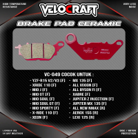 VELOCRAFT Kampas Rem Cakram Motor Ceramic VC-049 Brake Pad Kaliper Depan / Belakang YZF-R15 V2 V3 X-