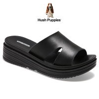 Hush Puppiesรองเท้าผู้หญิง รุ่น Ruby HP 8WSFI7936A - สีดำ รองเท้าแตะหนังแท้ รองเท้าแตะแบบ Women Shoes Slides9644
