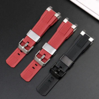 Men's Rubber Watchband For Casio G-SHOCK Watch Strap MTG-B2000 Series Silicone Red Black Watch Band Special Connector 25mm*14mm