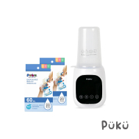 【PUKU 藍色企鵝】高效智能多功能溫奶器(含母乳袋60ml*2)