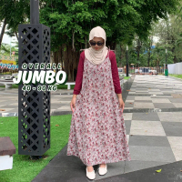 ESBEST.STYLE | Overall Jumbo Floral Korean Style / Sloopy Dress Panjang Maxi Wanita Bigsize Motif Bu