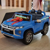 Mitsubishi Triton Sport Mobil Aki Anak Remote Control 6V 7Ah USB Bluetooth Musik LED Unisex 2-6 Tahu