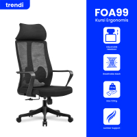 TRENDI Kursi Kantor Kerja Ergonomis FOA99 Working Chair - Black