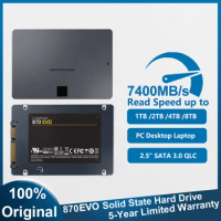 SSD 870 EVO Solid State Disk V-NAND SSD 4TB 2TB 1TB High-speed High-capacity SATA3 Interface Work Game For Desktop Laptops PC