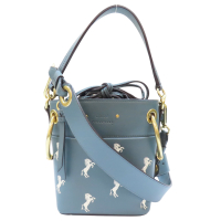 【二手名牌BRAND OFF】Chloe 克羅伊 綠色 牛皮 肩背包
