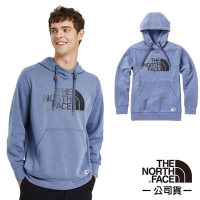 【The North Face】經典新款 山峰_雙口袋快乾長袖連帽T.排汗衣_3VTH 藍