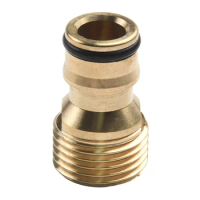 5pcs Brass Tap Adaptor Male 1/2inch BSP 12mm External Thread Fitting Hose Quick Snap-on Adaptor Sprinkler Adaptors
