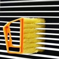 Blind Cleaner Brush , Blinds Dust Shutters , Mini Washable &amp; Removable Window Air Conditioner Duster With 7 Slat Handheld