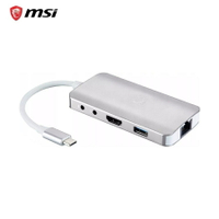 【含稅公司貨】微星MSI 9合1 多功能Type-C RJ45網路孔 HDMI音源孔 SD讀卡機 USB 擴充埠HUB