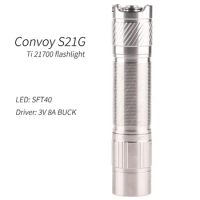 Convoy Ti S21G with SFT40 Led Flashlight Linterna 6A buck 21700 Light Hight Powerful Lanterna Camping Fishing Work Lamp