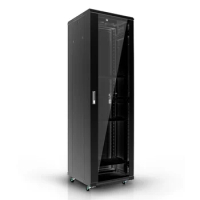 ningbo lepin custom factory black network cabinet 5G DATA CENTER 19"server rack wall mount with fiber optical set prices