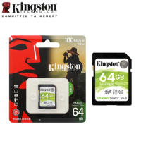 Kingston Canvas Select Plus SD Card 32GB 64GB 128GB 256GB 512GB Memory Card Up to 100MB/s read SDS2 