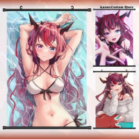 Anime Game Hololive IRyS Cosplay Wall Scroll Roll Painting Poster Hanging Picture Poster Collection Home Decor Art Gift