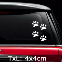 stiker jejak kali kucing stiker kaca mobil belakang stiket lucu
