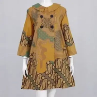 LANGITJUA BAJU KERJA BATIK MODERN BUSUI FRIENDLY | TUNIK BATIK ABSTRAK 01 JUMBO MODEL DRESS TRENDY 8