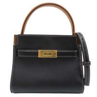 【二手名牌BRAND OFF】TORY BURCH 托里·伯奇 黑色 牛皮 Lee Radziwill 两用包
