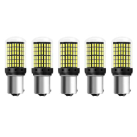 5Pcs LED Bulbs 1156 BAU15S PY21W 150degrees LED 144Smd Canbus Car Turn Signal Reversing Light High Bright